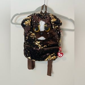 NWT TY sequin book bag / backpack